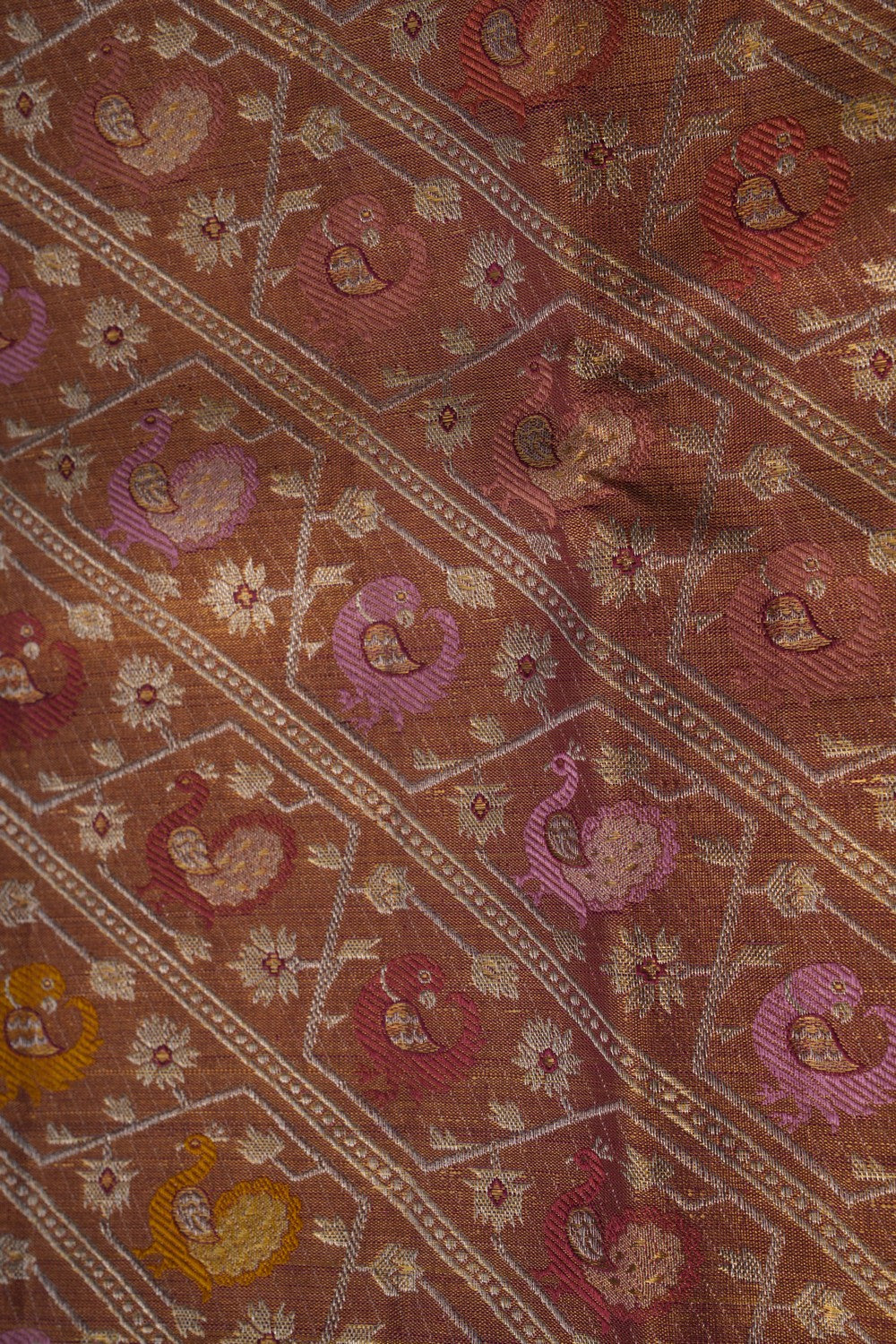 Image of Kanchipattu Tissue Brocade Gold Saree